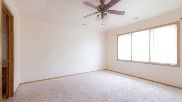 Bedroom with large window