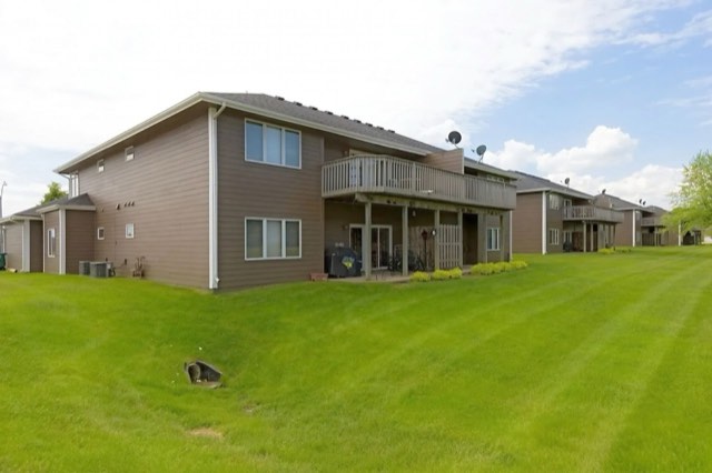 Rear lawns and private decks